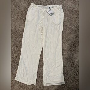 H&M Linen Drawstring Pants